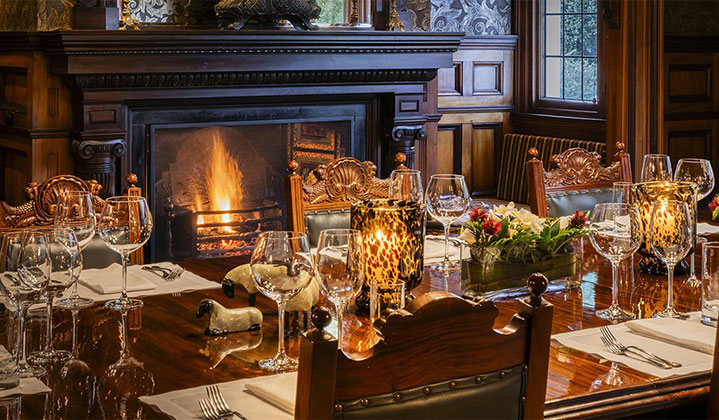 The Dining Room at Otahuna Lodge